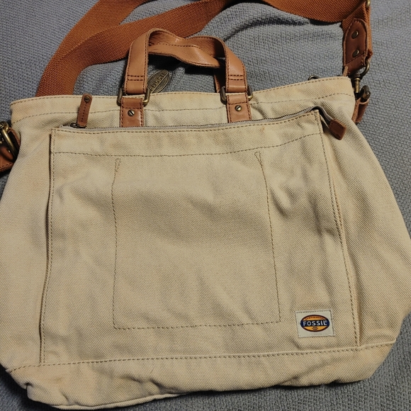 Canvas and Leather tote - Picture 1 of 9